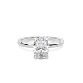 Oval Solitaire with Hidden Halo by Allure